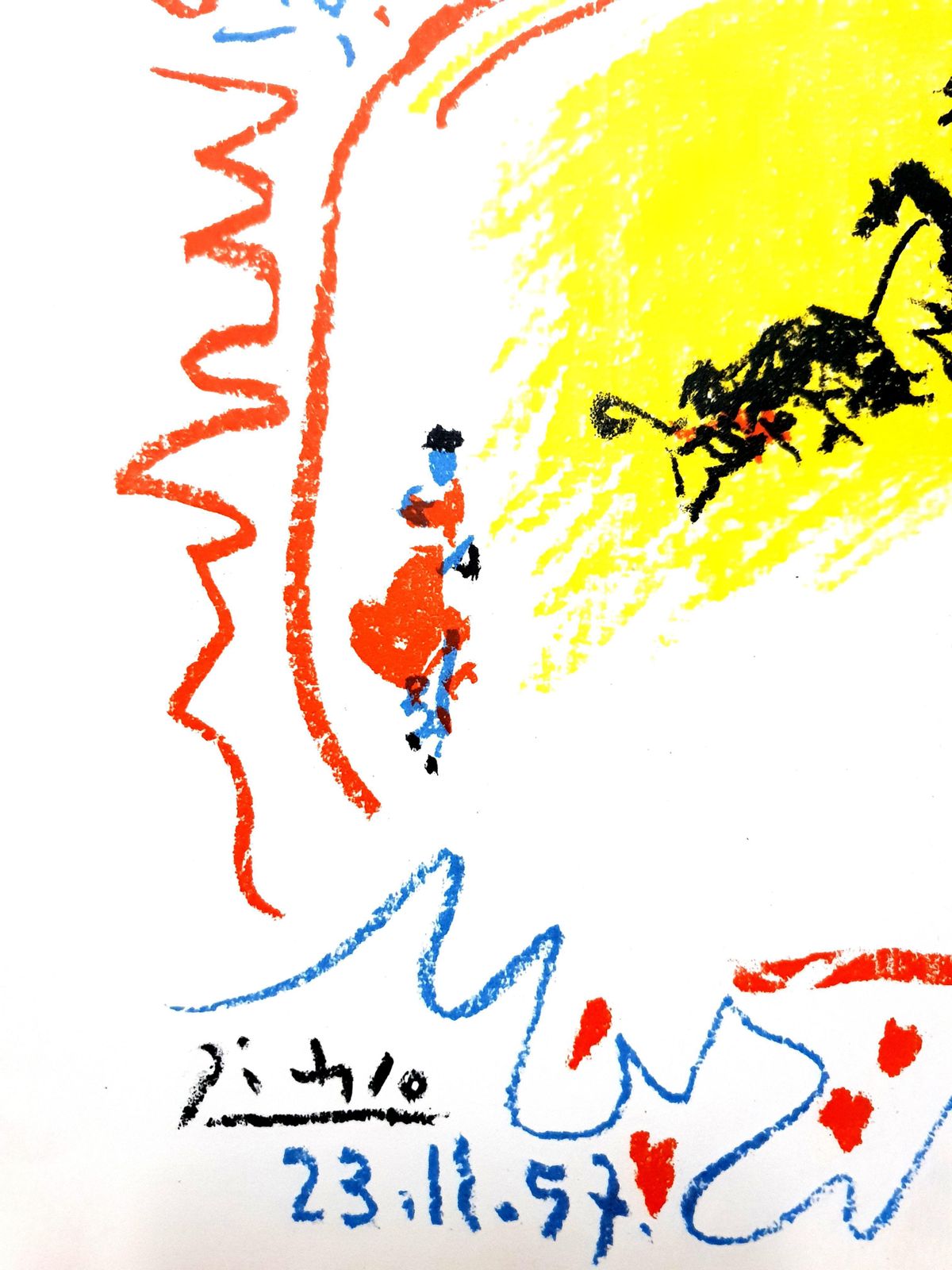 Pablo Picassopablo Picasso   La Petite Corrida   Original Lithograph1958 photo for sale