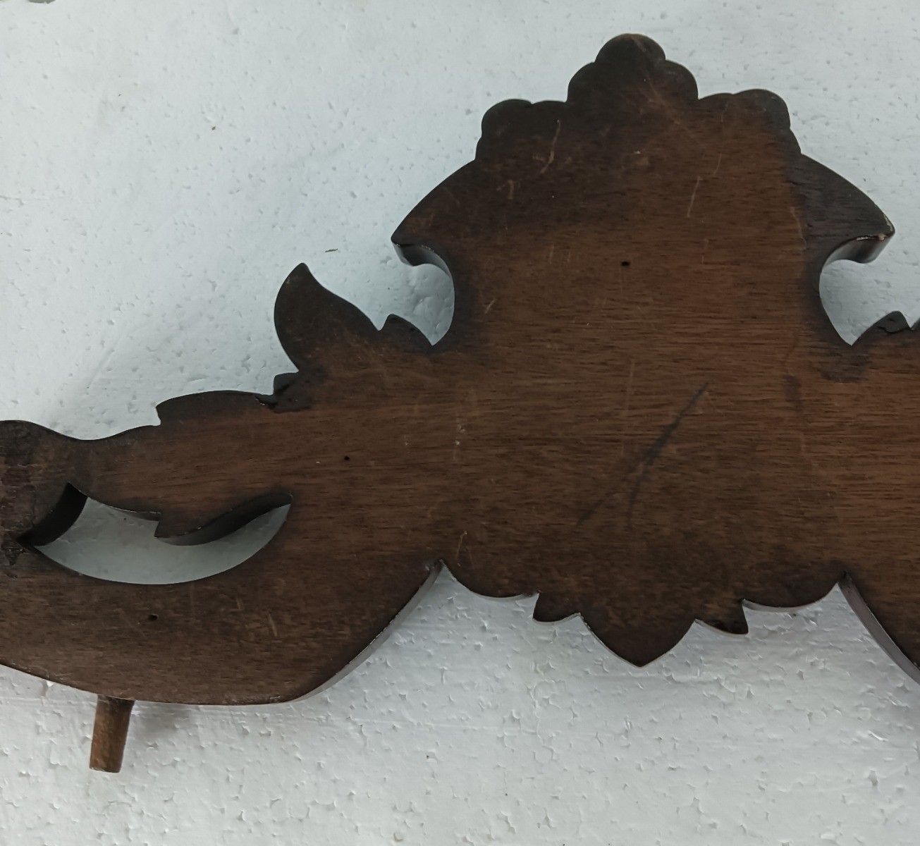 Small Antique Pediment Over Door Hand  Carved Wood Architectural Reclaimed Salv photo Home Decor