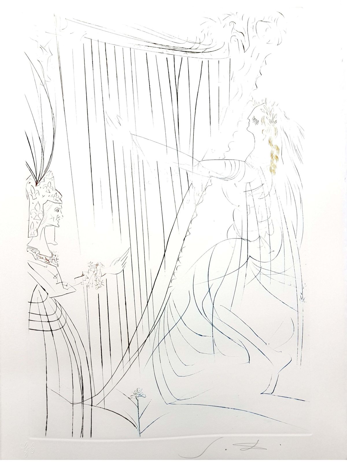 Salvador Dalí­Salvador Dali   Queen Iseult And Her Daughter1970