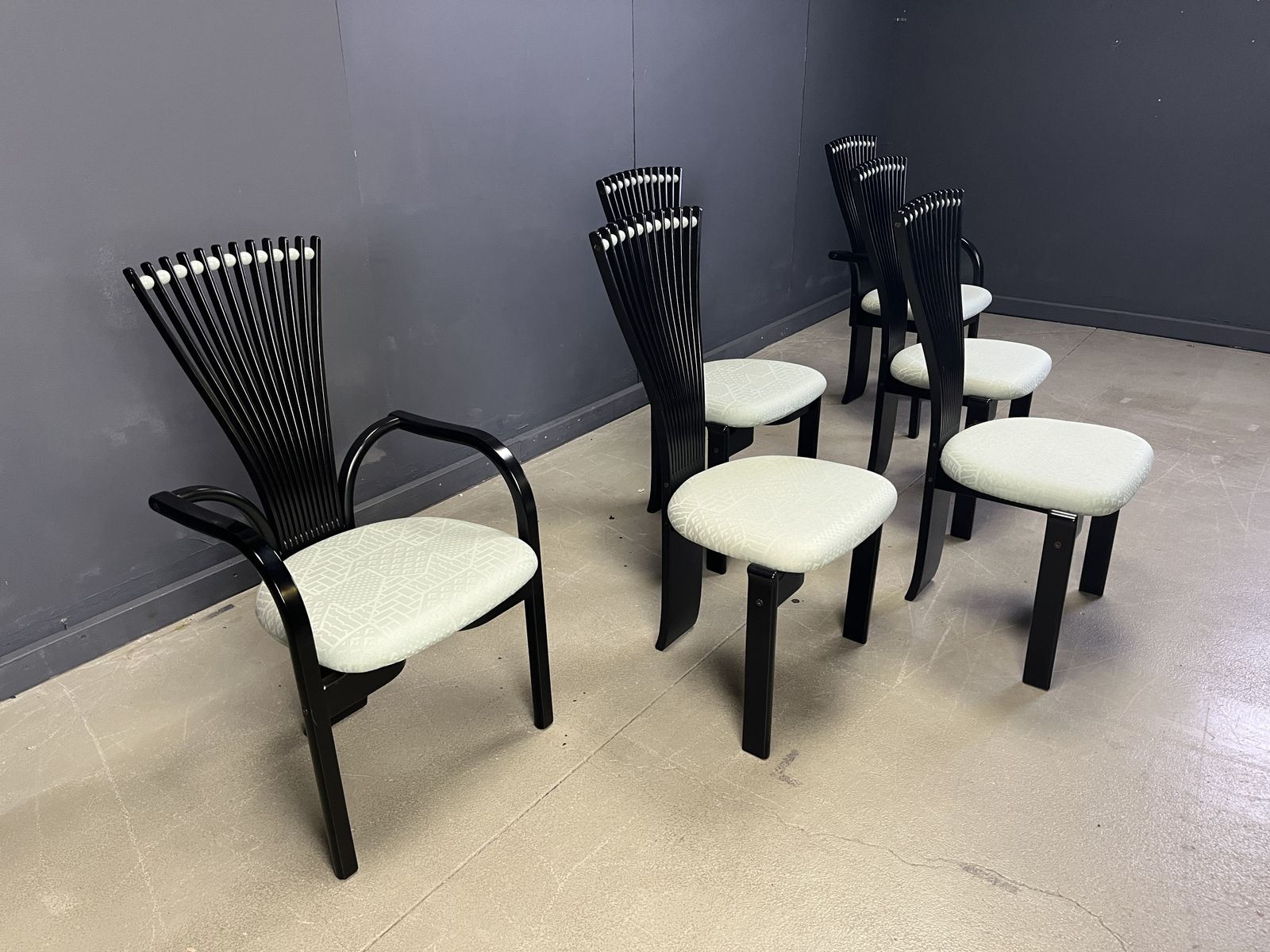 Totem Chairs By Torstein Nilsen For Westnofa, 1980s Set Of 6 photo Furniture