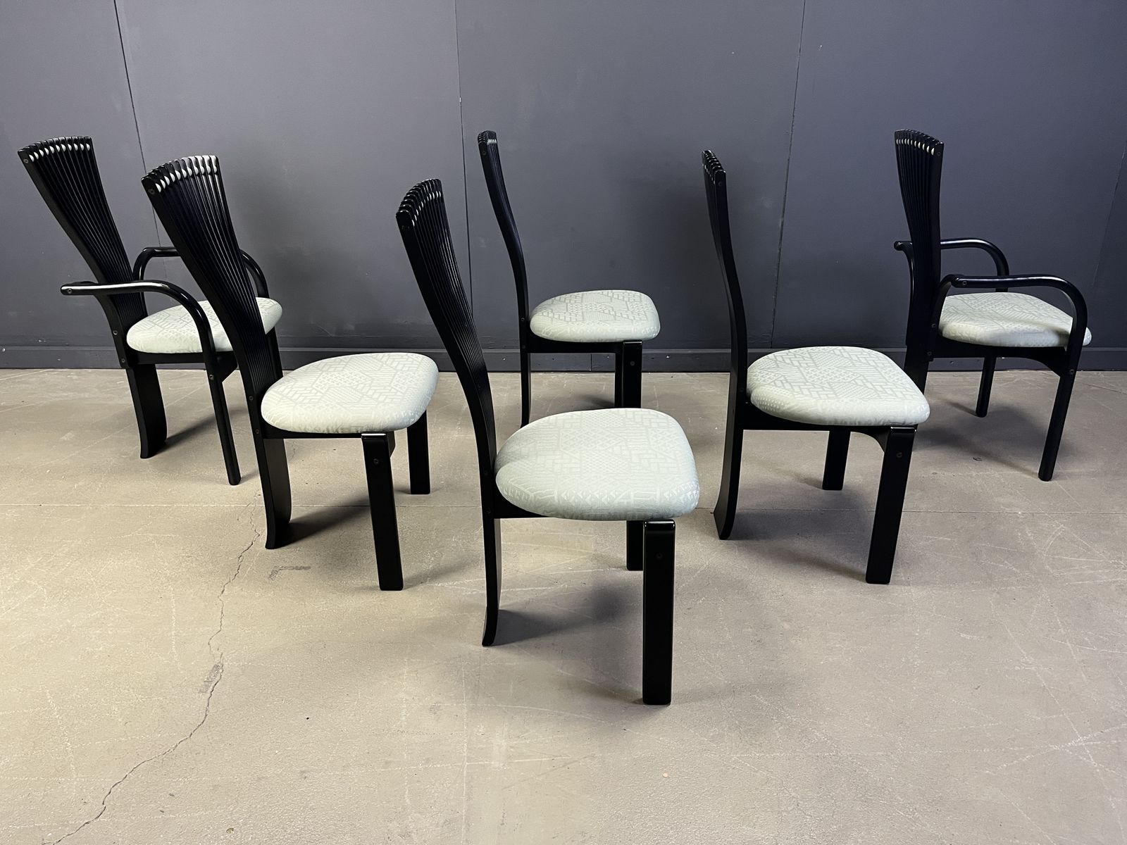 photo vinterior Totem Chairs By Torstein Nilsen For Westnofa, 1980s Set Of 6