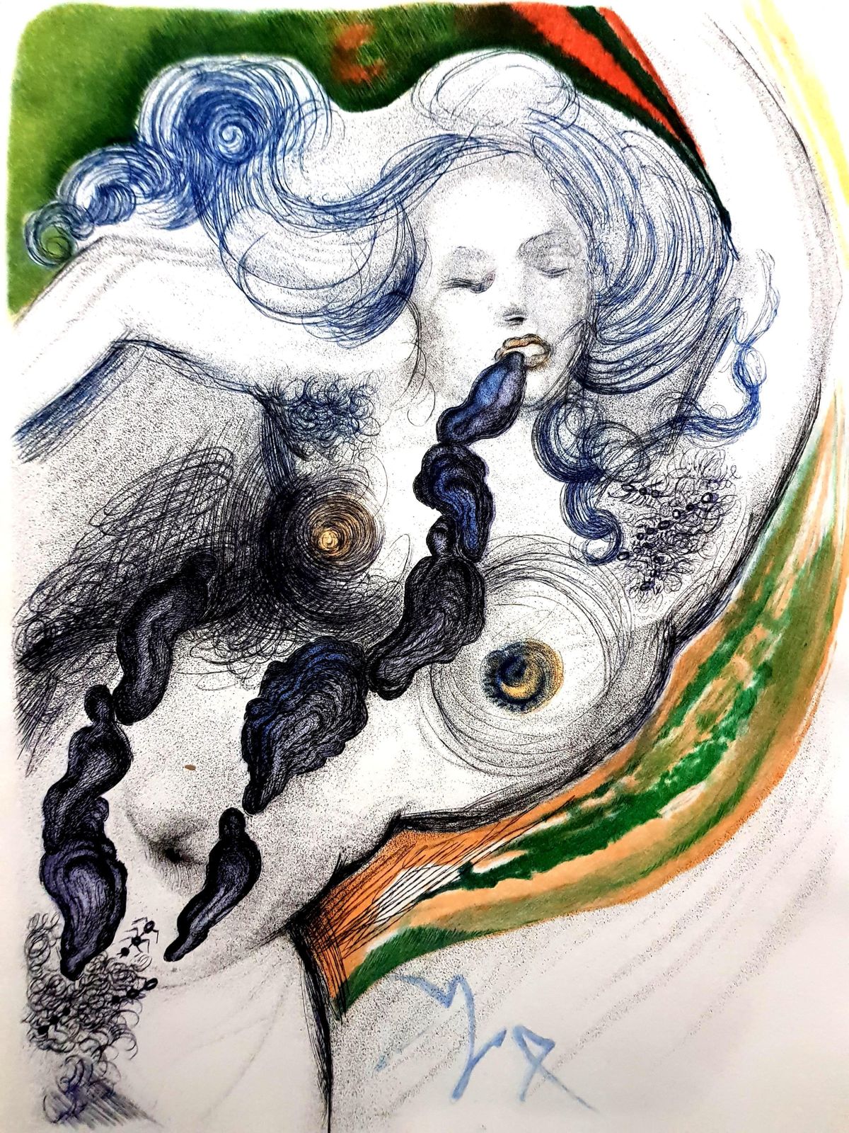 Salvador Dalí­Salvador Dali   Oysters And Nude1967