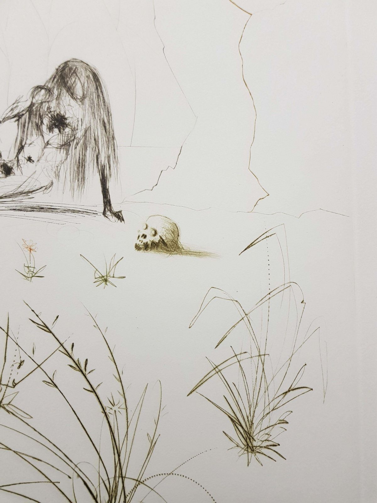 Salvador Dalí­Salvador Dali   Brother Ogrin, The Hermit   Original Etching1970 photo for sale