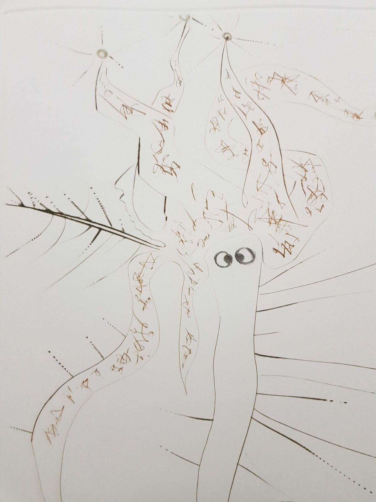 Salvador Dalí­Salvador Dali   Mad Tristan   Original Etching1970 photo Art