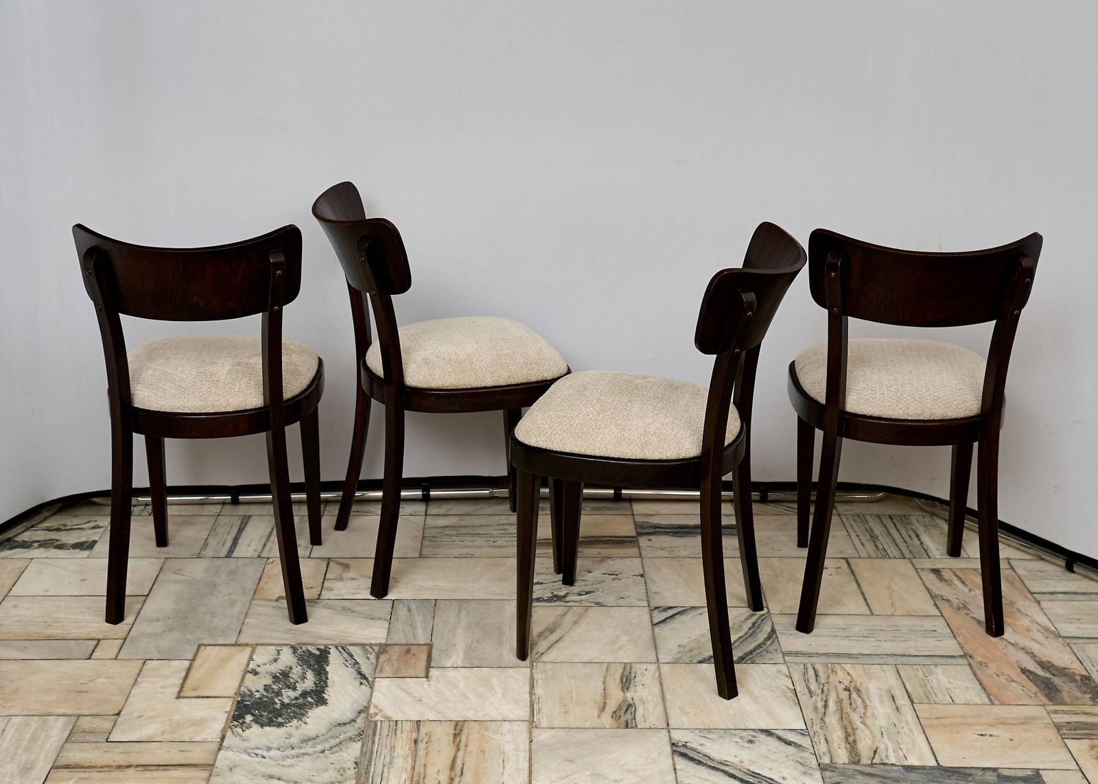 Set Of Four Chairs Ton Czechoslovakia 1960s photo vinterior