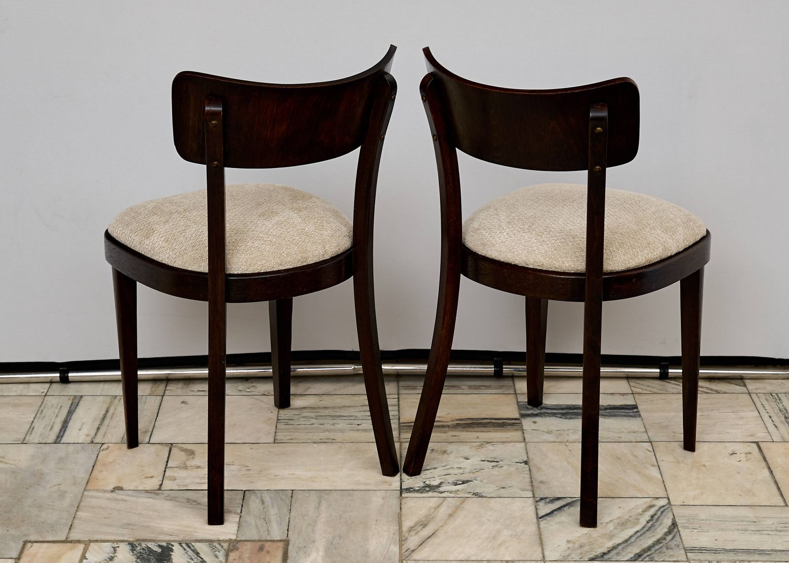 Set Of Four Chairs Ton Czechoslovakia 1960s photo vintage
