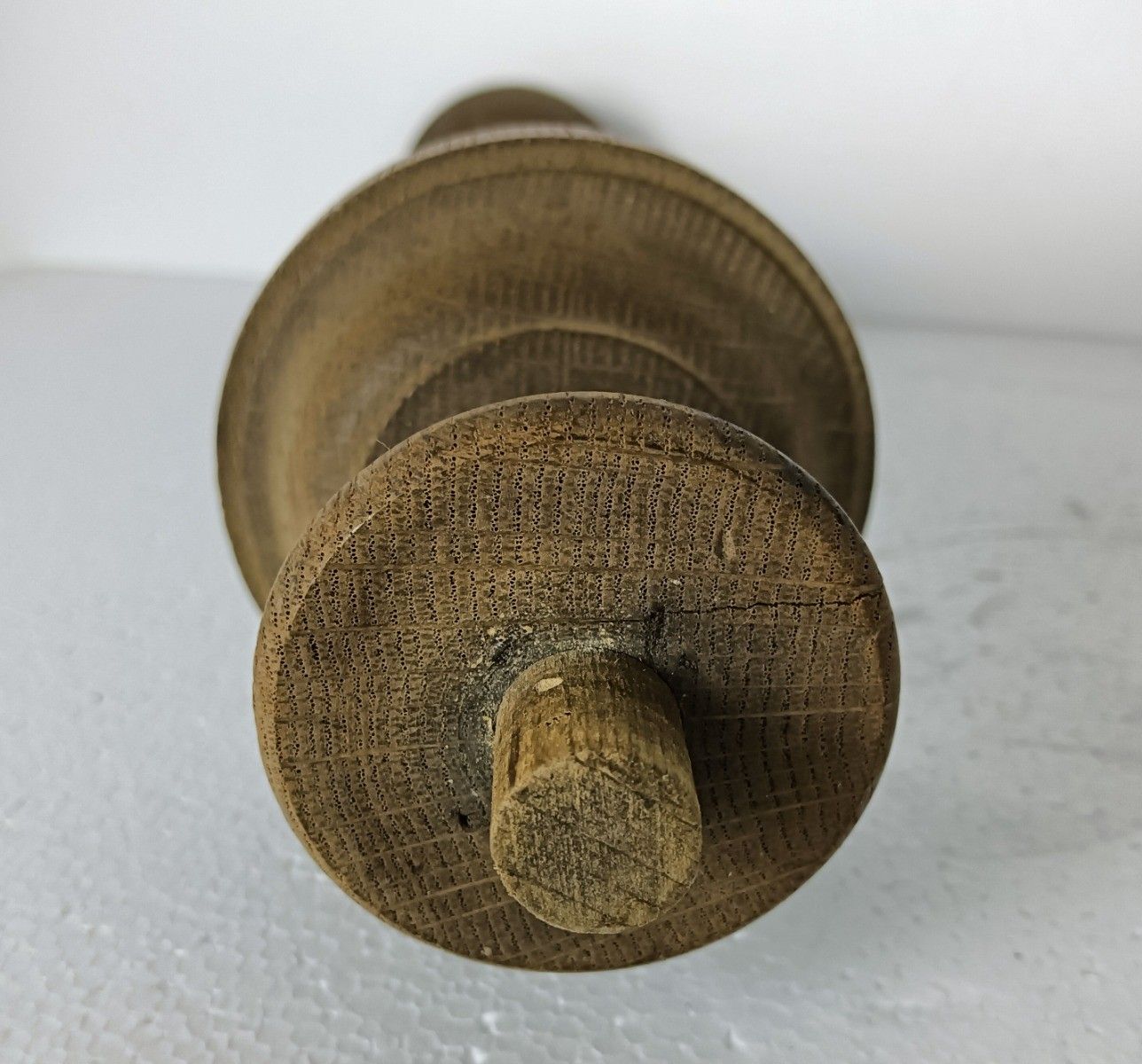 Set Of 2 Large Reclaimed Carved Wood Large Spindles Balusters Trim Posts Pillar photo for sale