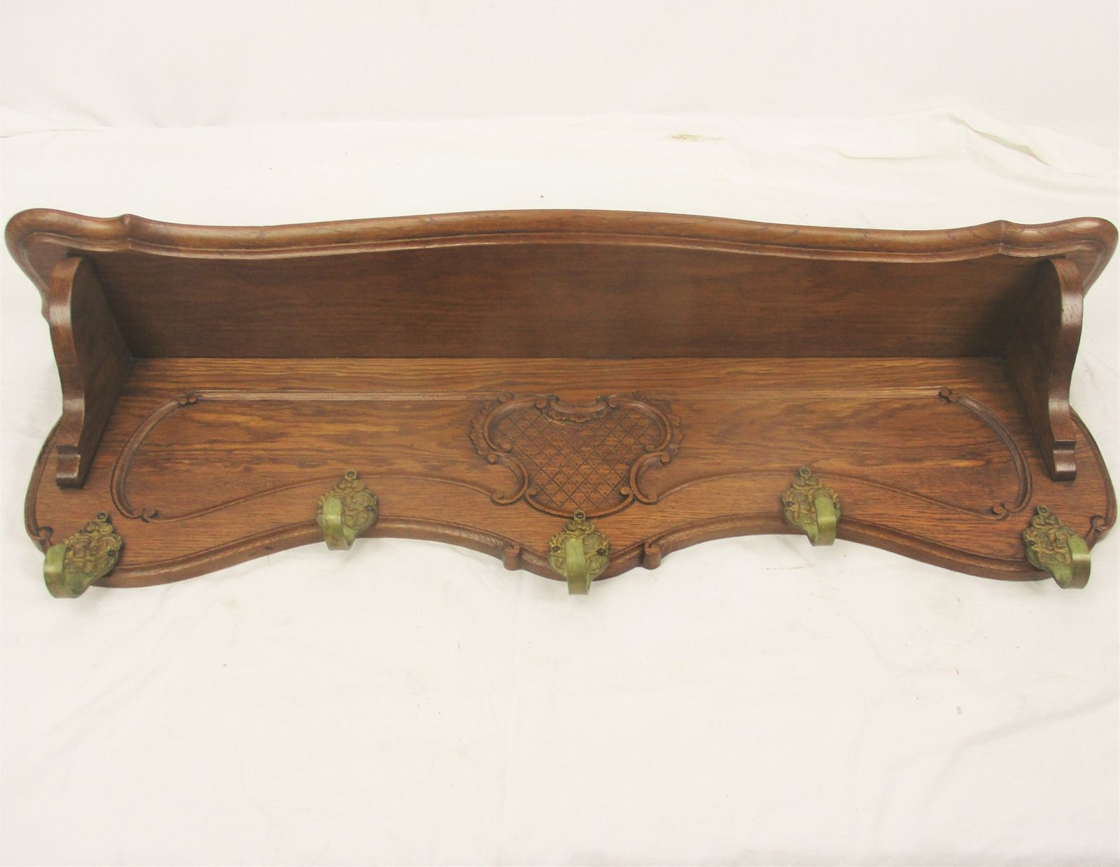 Gothic Gorgeous Ornate Hand Carved Wood Oak Coat Hat Rack Breughel Style Brueghe photo furniture