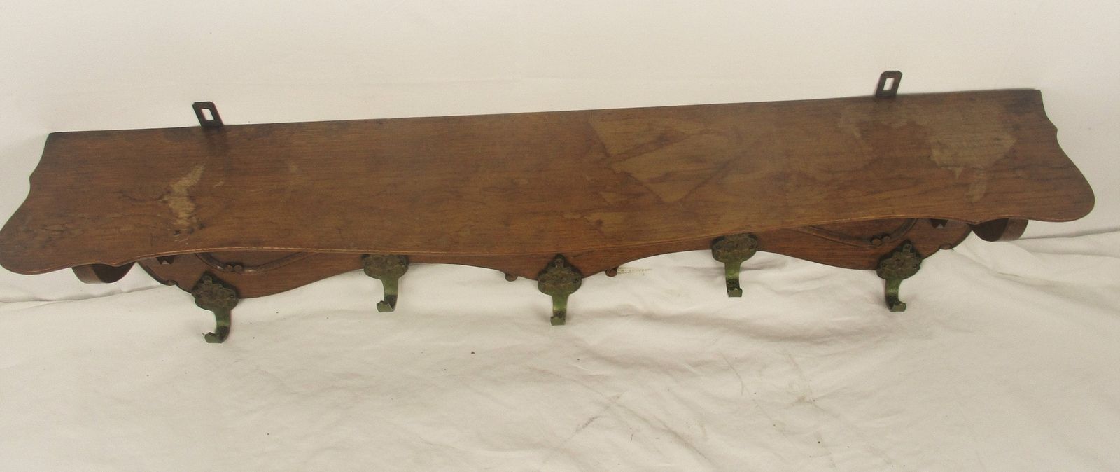 Gothic Gorgeous Ornate Hand Carved Wood Oak Coat Hat Rack Breughel Style Brueghe photo buy