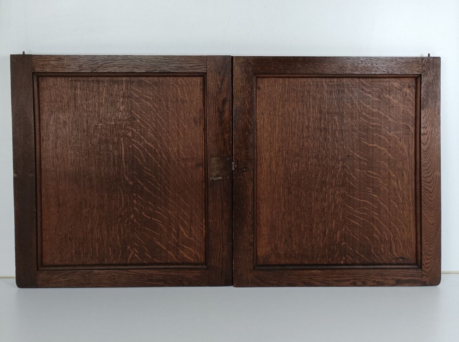 photo furniture Pair Antique French Hand Carved Wood Oak Door Panels Reclaimed Architectural Her