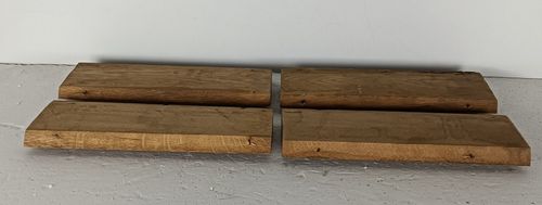 Set Of 4 Ornate Carved Wooden Trims Pediments Antique Reclaimed Architectural Sa photo vinterior