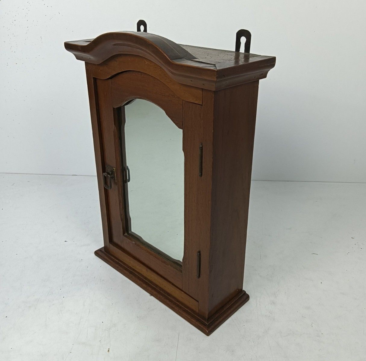 Small Apothecary Medicine Cabinet Antique Kitchen Bathroom Wall Hanging Barn Sty photo for sale