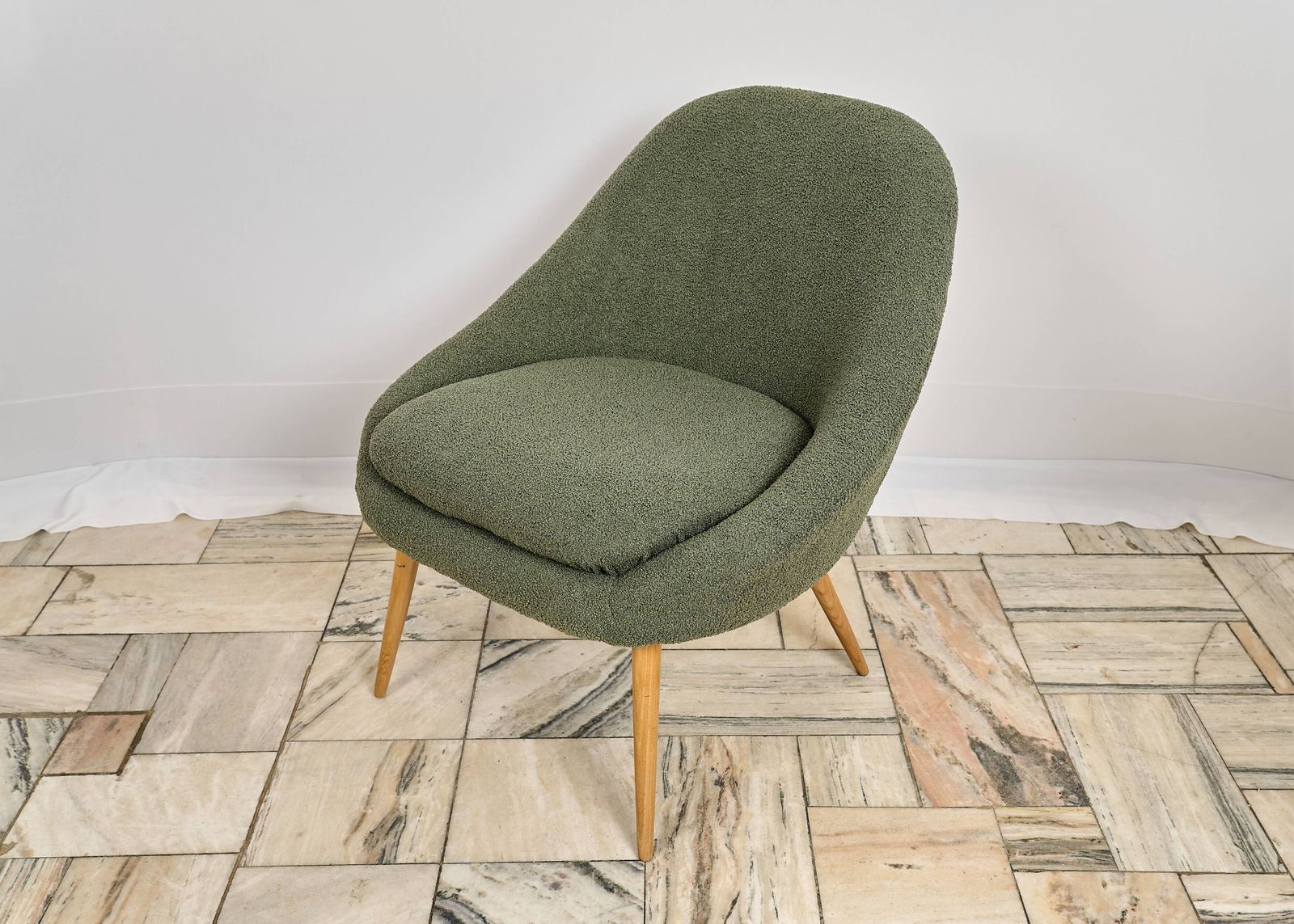Club Armchair Czechoslovakia 1960s. Vintage photo for sale