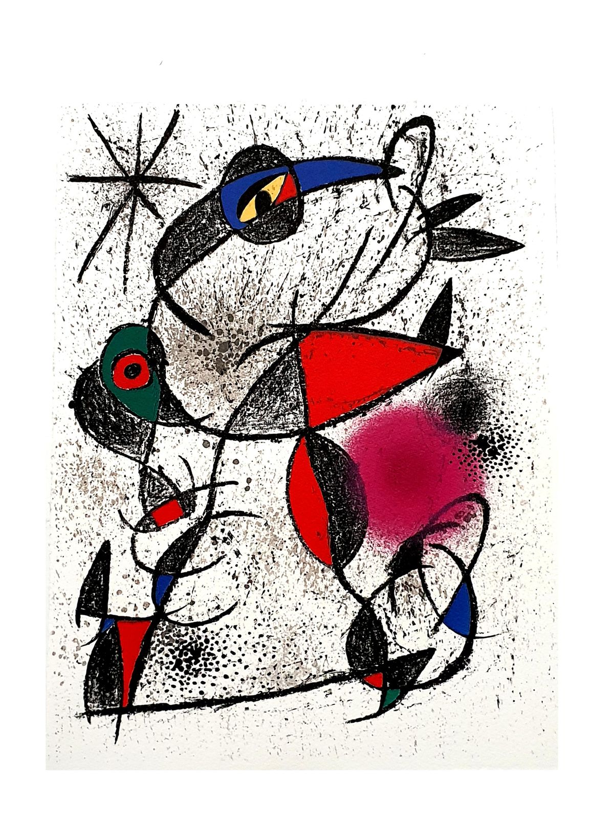 Joan Mirójoan Miro   Original Abstract Lithograph1972