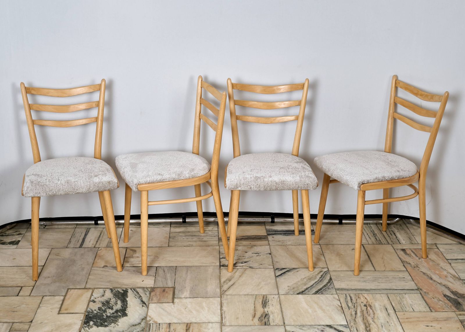 Set Of Four Chairs Ton Czechoslovakia 1960s photo for sale