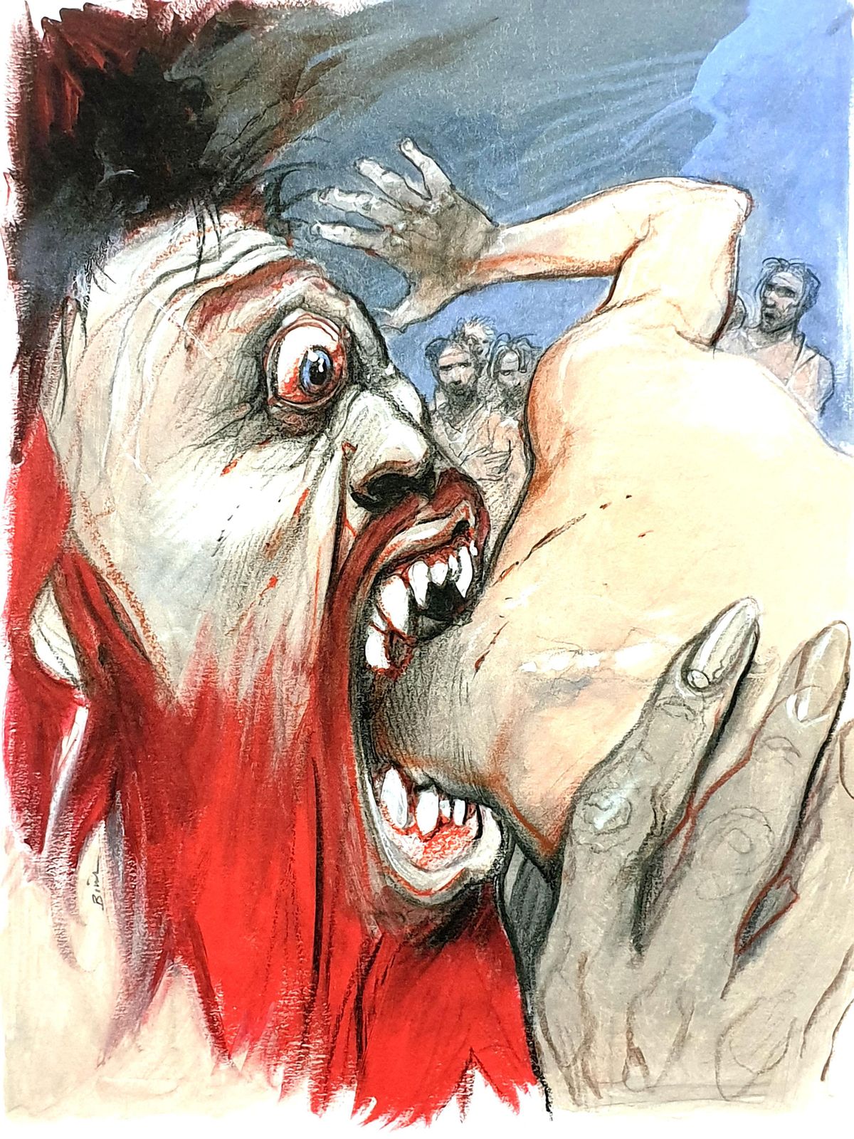 Enki Bilalenki Bilal   Cyclops Eating   Original Lithograph2012 photo for sale