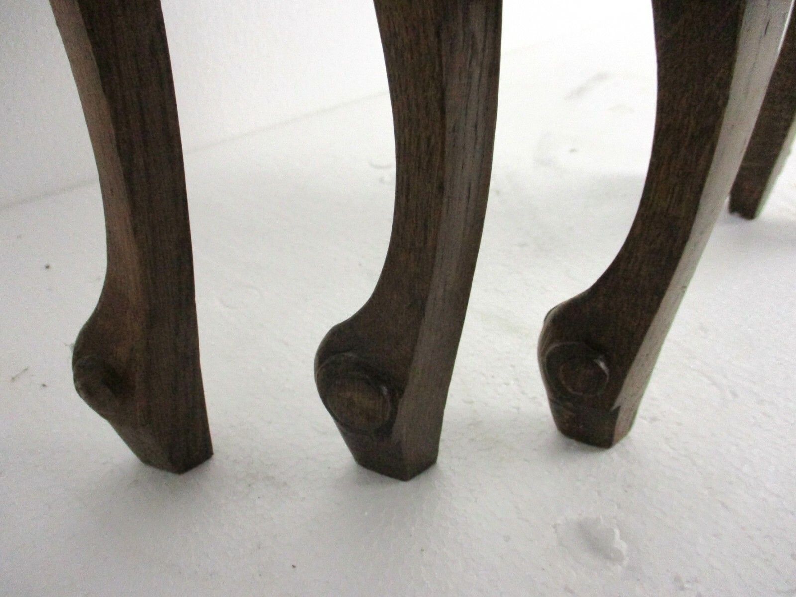 photo furniture Set Of 3 Vintage Nesting Stacking Coffee Side Tables Wood Louis XV Style Wow