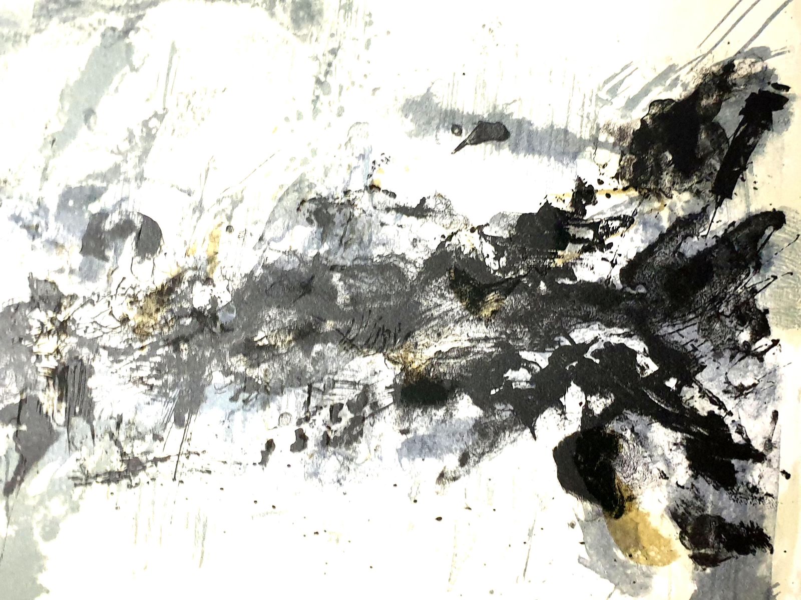 Zao Wou Kizao Wou Ki   Original Lithograph   Abstract Composition1962 photo for sale
