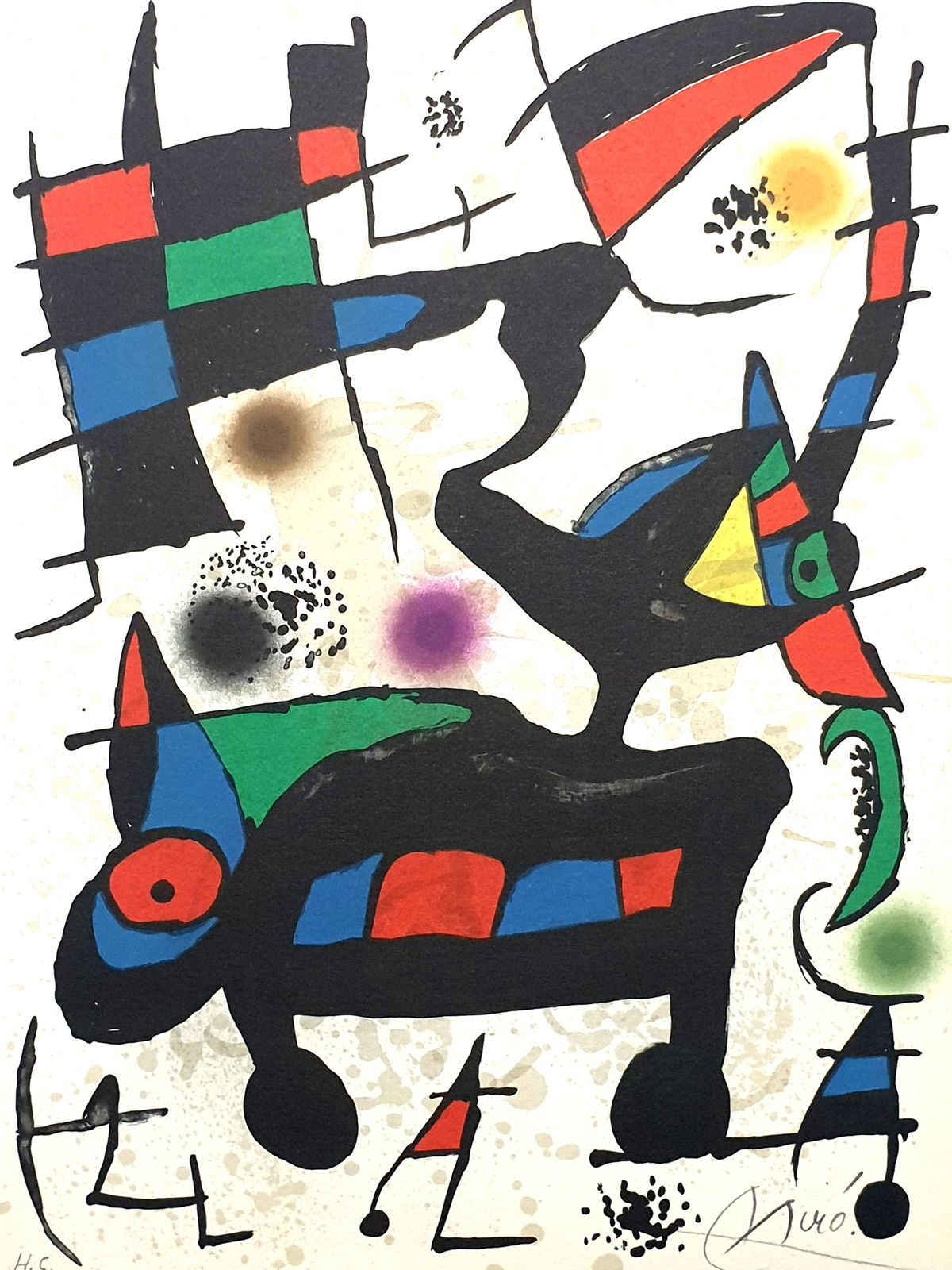 Joan Mirójoan Miro   “Plate I” From “Oda À Joan Miró”   Lithograph1973