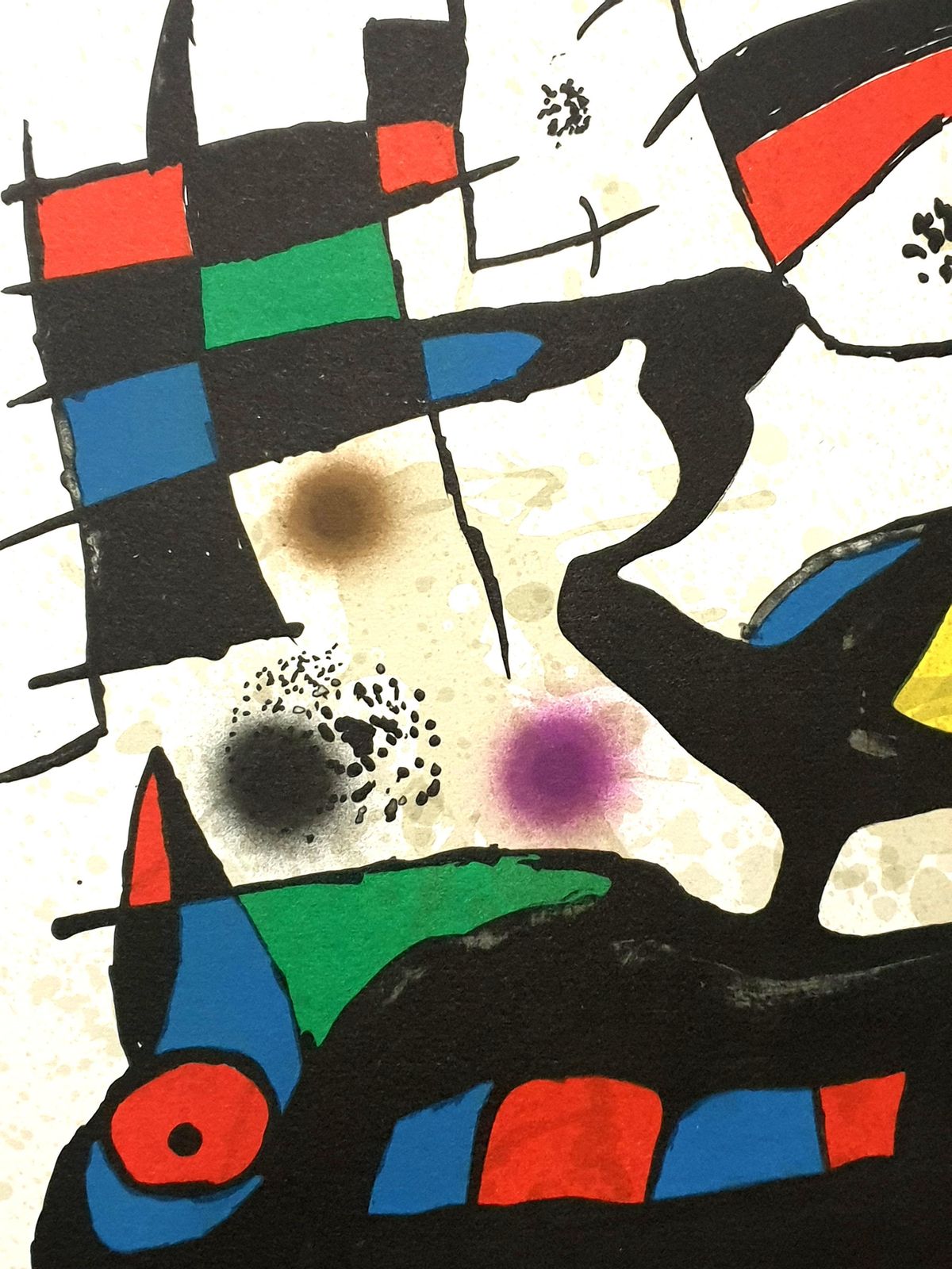 Joan Mirójoan Miro   “Plate I” From “Oda À Joan Miró”   Lithograph1973 photo vinterior