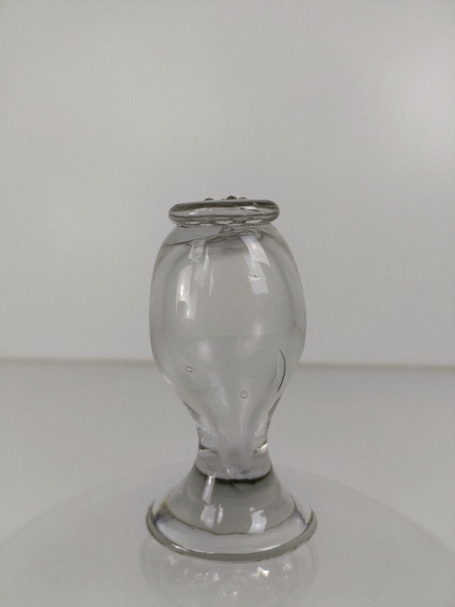 Antique Glass Hand Blown Art Deco Cheese Dome French photo Home Decor