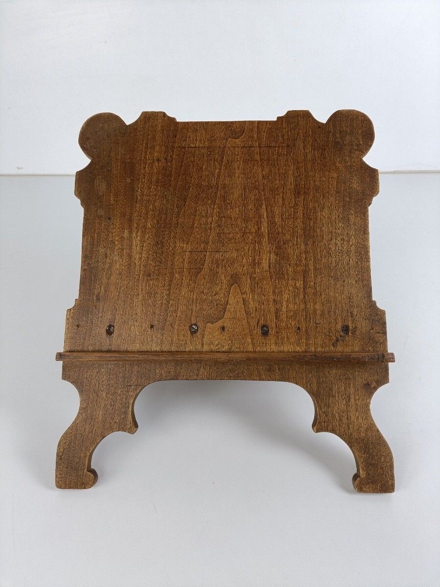 Lectern Book Sheet Music Stand Carved Wood Antique Pulpit photo Furniture