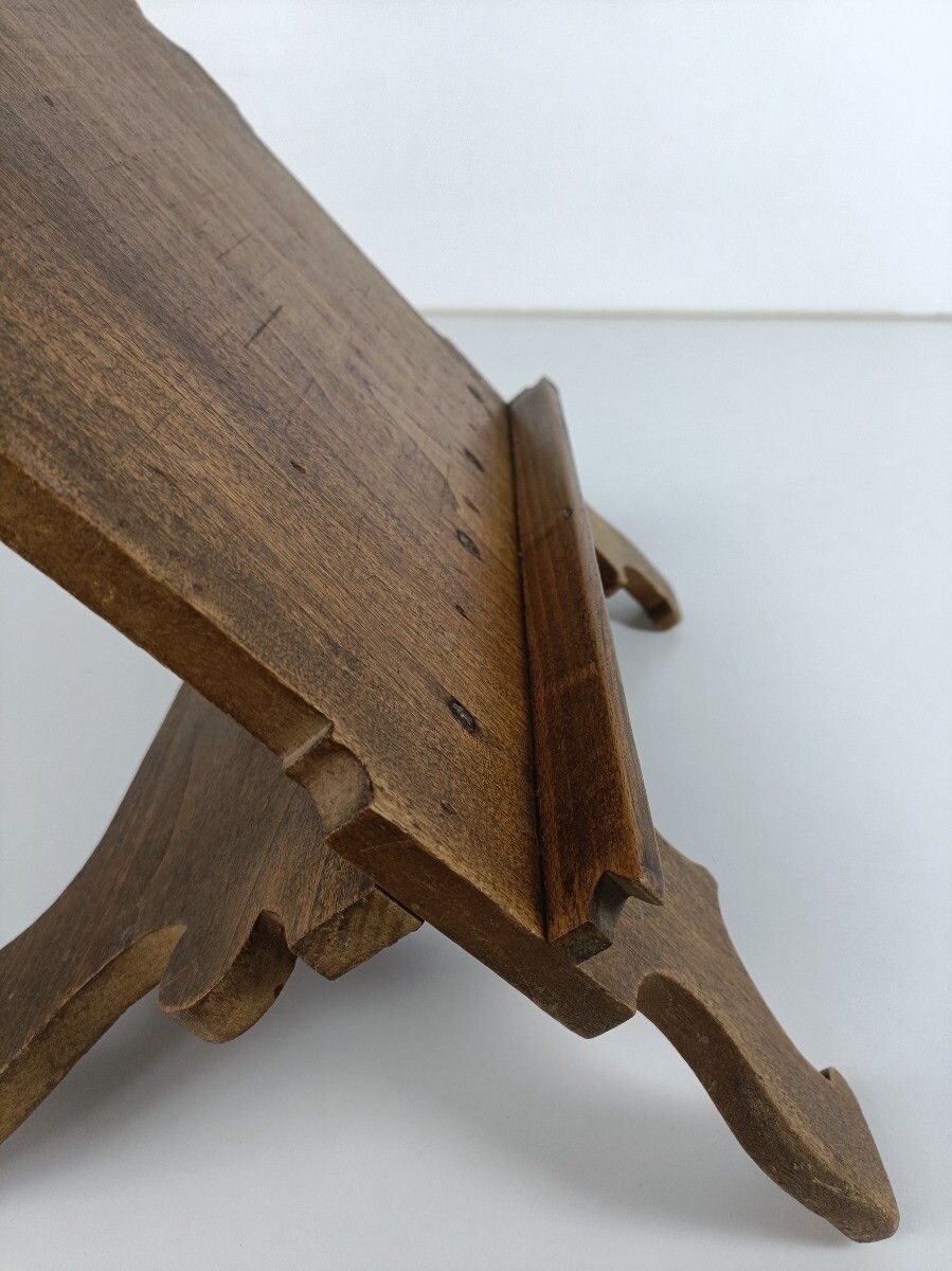 Lectern Book Sheet Music Stand Carved Wood Antique Pulpit photo buy