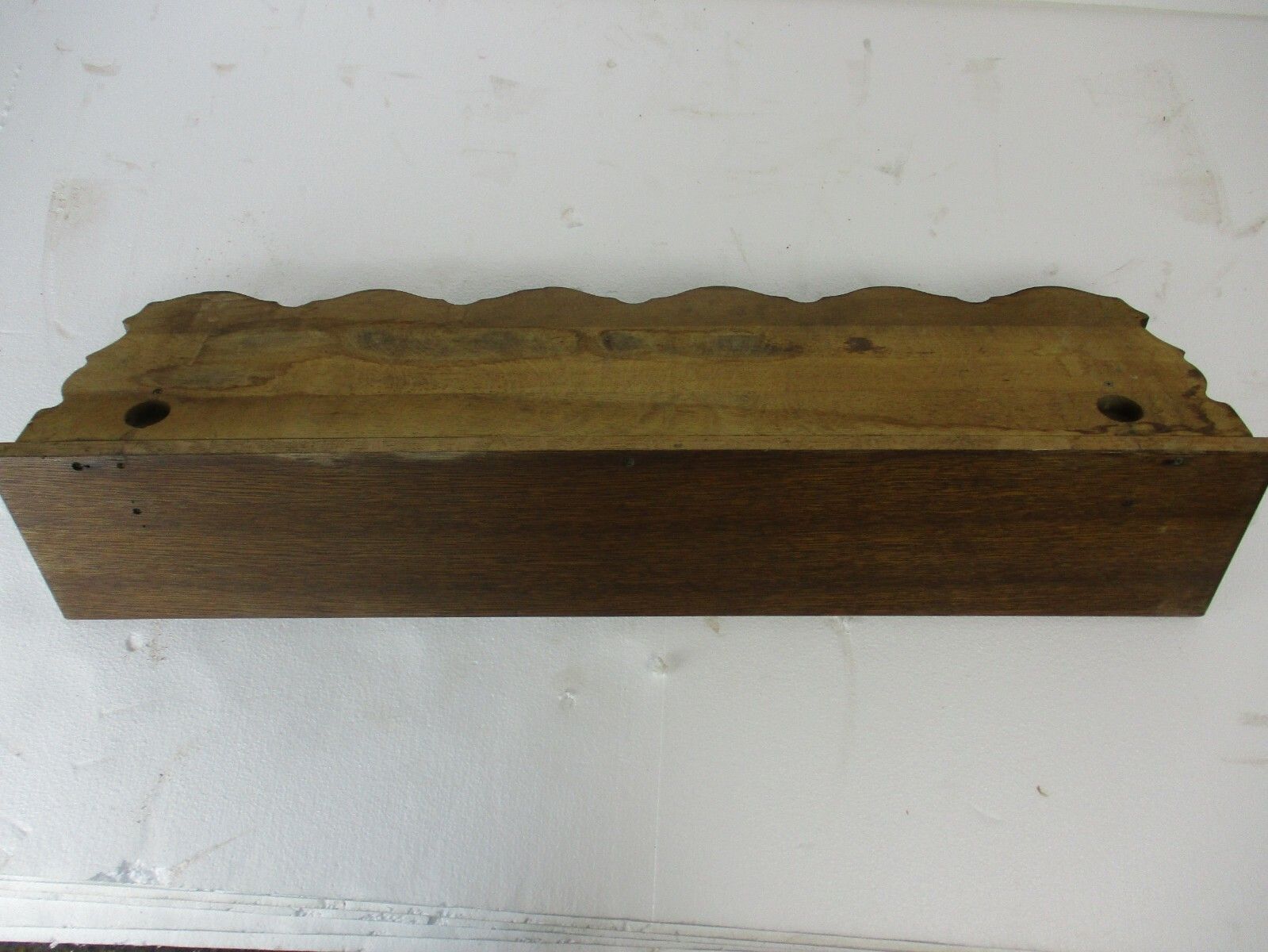 Furniture Xl Hand Carved Wood Oak Coat Hat Kitchen Hallway Rack Antique Gorgeous photo