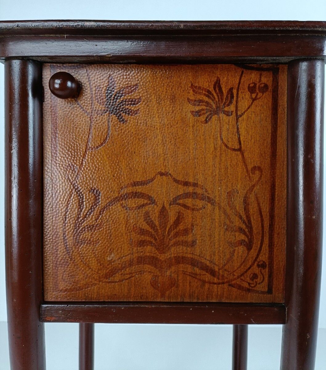 Hallway Cabinet Nightstand Bedroom Table Hall Cabinet End Side Antique Jugendsti photo 607.0