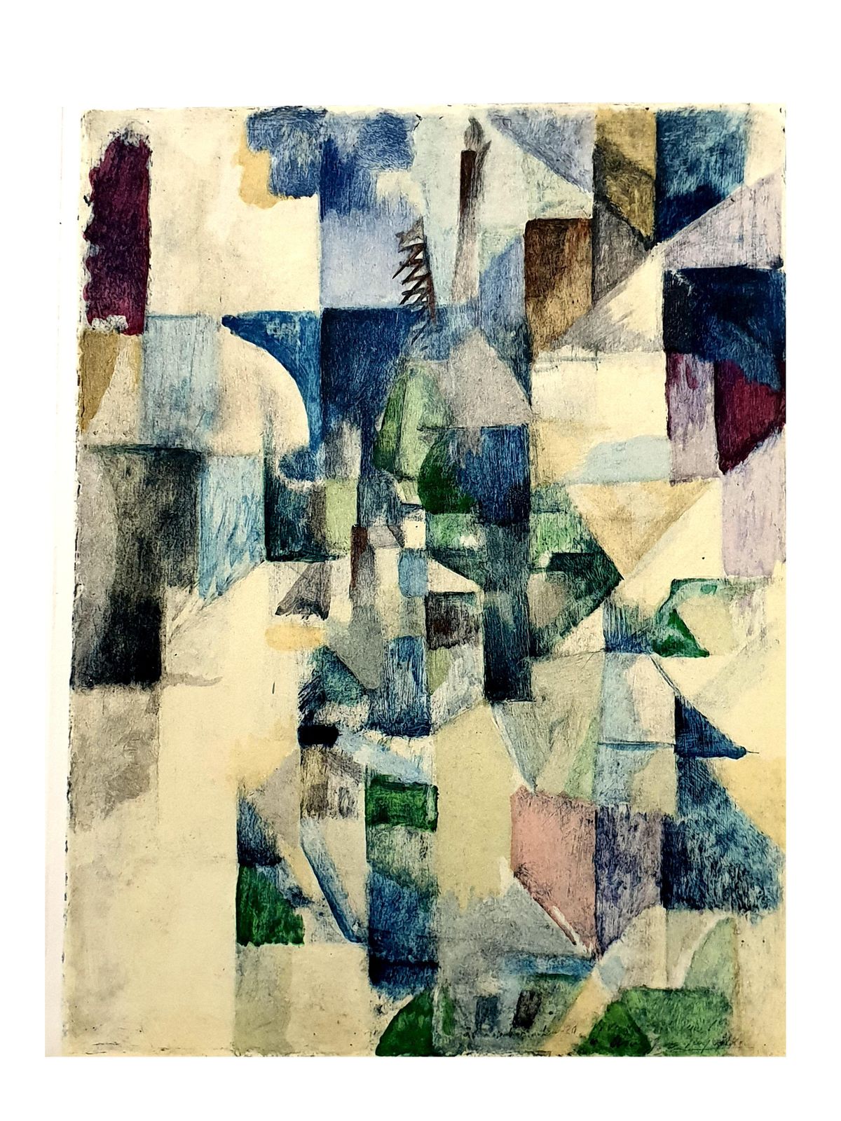 (After) Robert Delaunay(after) Robert Delaunay   La Fenêtre No. 2   Pochoir1957