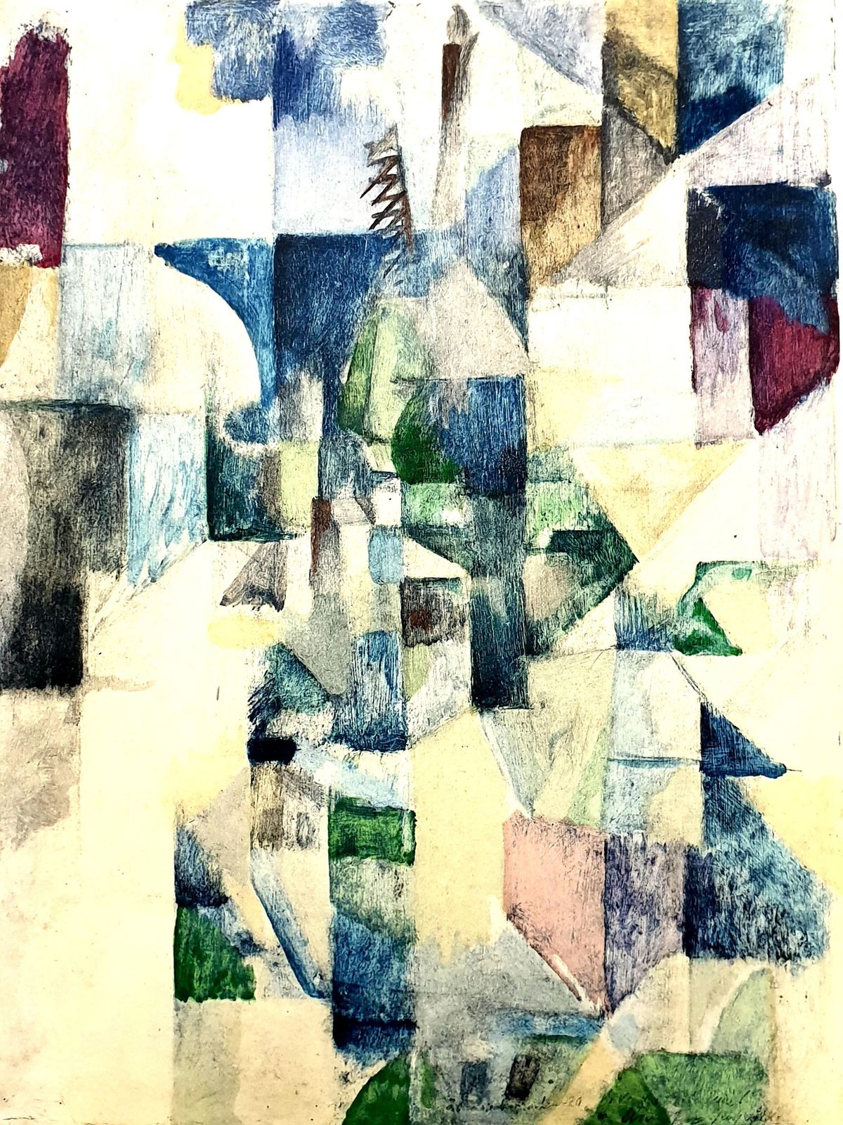 (After) Robert Delaunay(after) Robert Delaunay   La Fenêtre No. 2   Pochoir1957 photo for sale