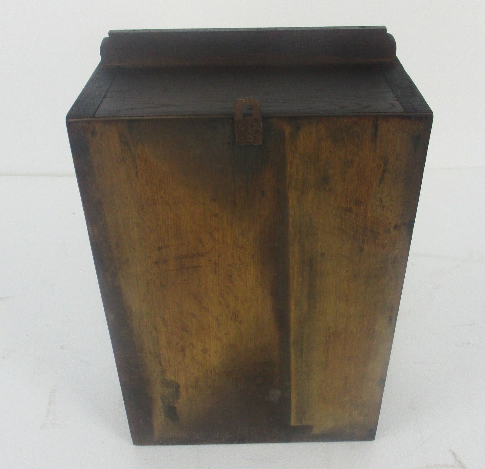 photo for sale Kitchen Medicine Apothecary  Bathroom Cabinet  Carved Wood Beveled Glass Lovely
