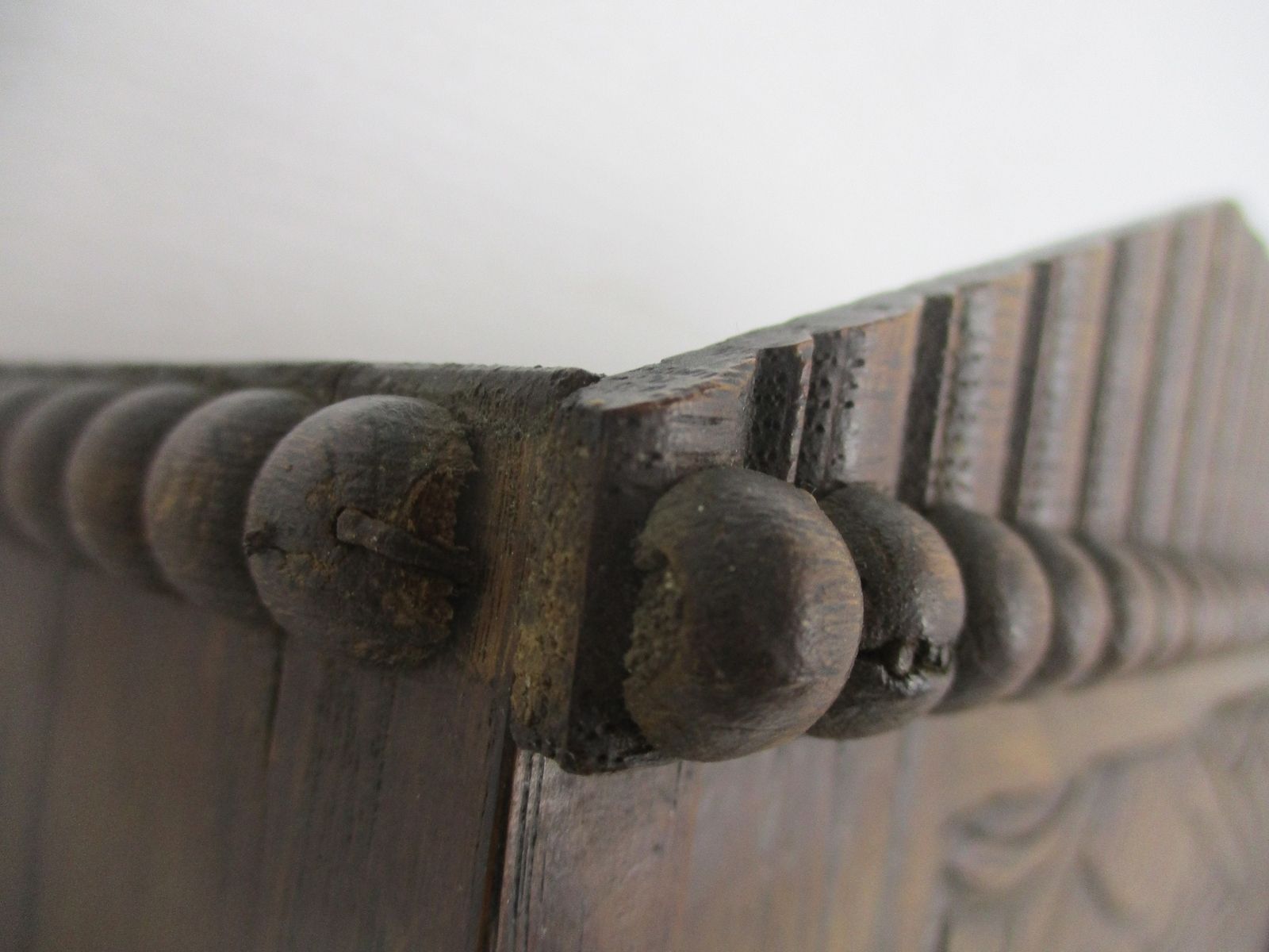 Kitchen Apothecary Medicine Bathroom Wall Cabinet Ornate Hand Carved Wood Bevele photo buy