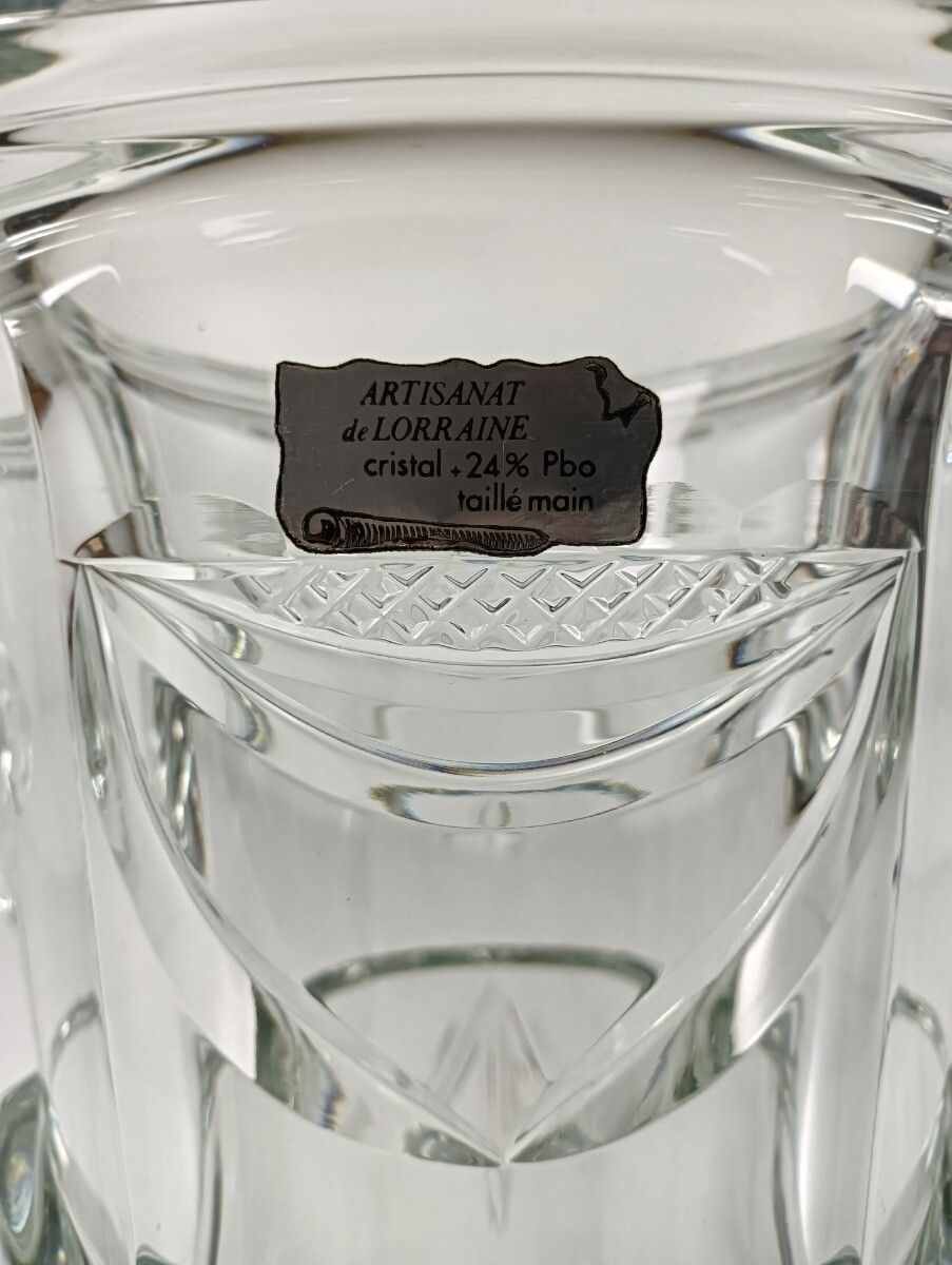 photo for sale Cristalleries De Lorraine Glass Crystal French Ice Bucket Seau à Champagne VI