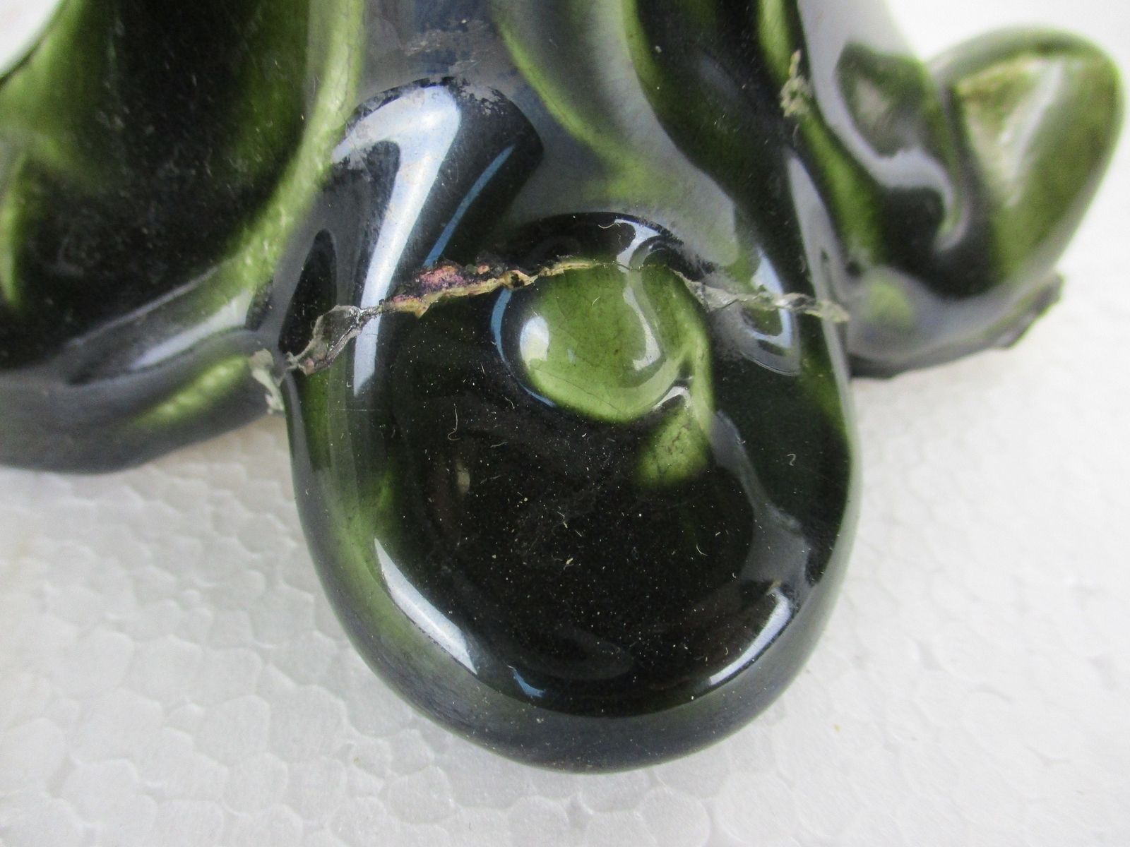 Set Of 3 French Barbotine Majolica Vases Planters Centerpiece Pitchers Art Nouve photo vinterior