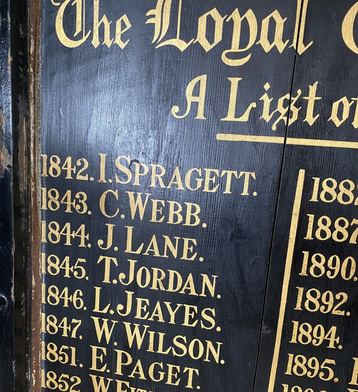 Masonic Decorative Honours Board photo vinterior