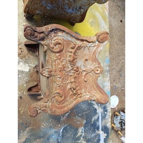 Home Decor Pair Of Enamelled Cast Iron Planters From 1900 From Charleville Mézières photo