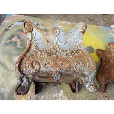 301.0 Pair Of Enamelled Cast Iron Planters From 1900 From Charleville Mézières photo