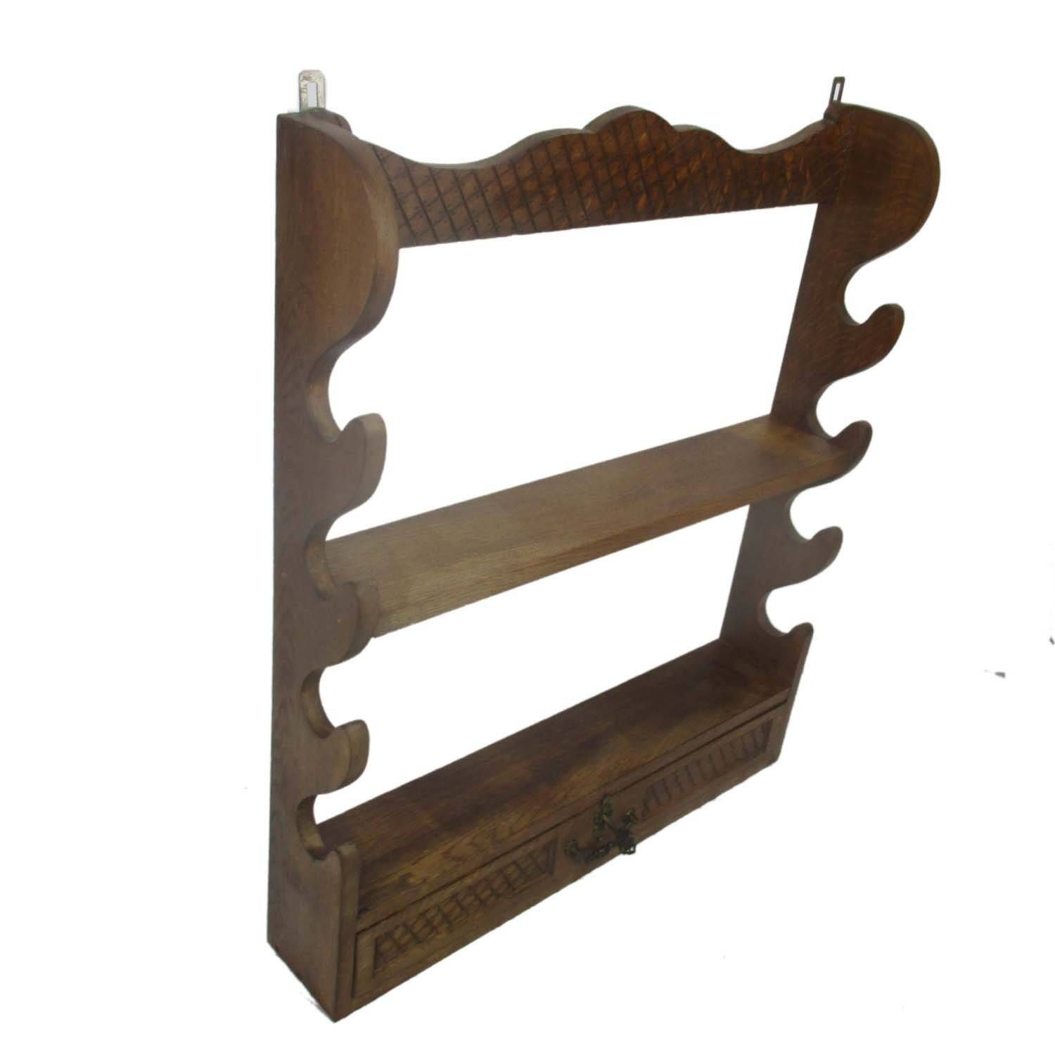 Beautiful Ornate Plate Pipe Rack Shelf Cabinet Standing And Hanging Hand Carved