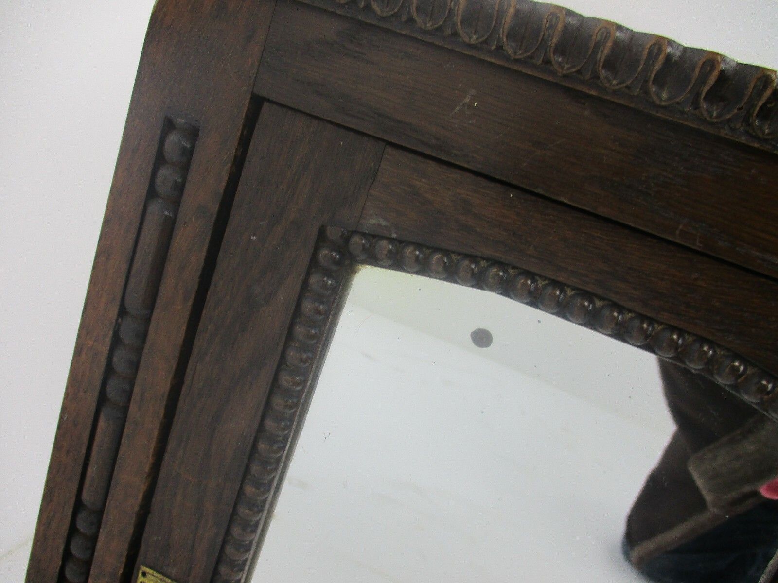 Kitchen Medicine Apothecary  Bathroom Cabinet  Carved Wood Ornate Hobnails photo 352.0