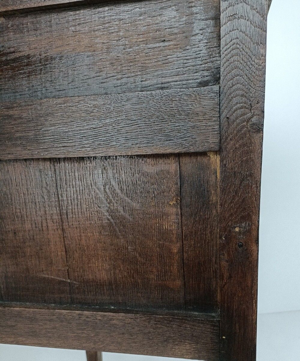 Antique Art Deco Art Nouveau Brown  Side Cabinet Wood Table Nightstand Two Tier photo vintage