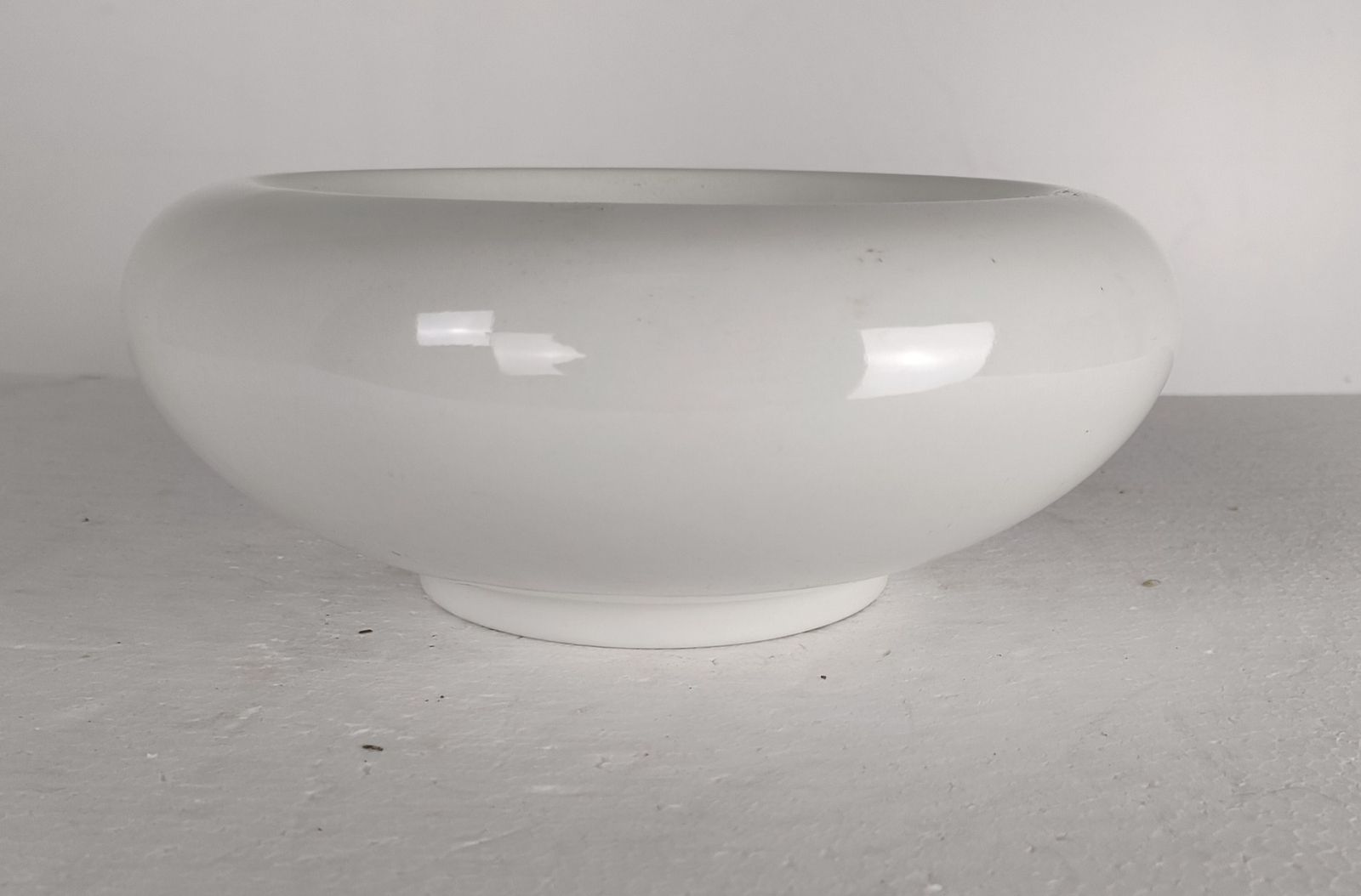 Pino Spagnolo For Sicart Italy, 1960/70's Space Age Dish Bowl Collector White photo for sale