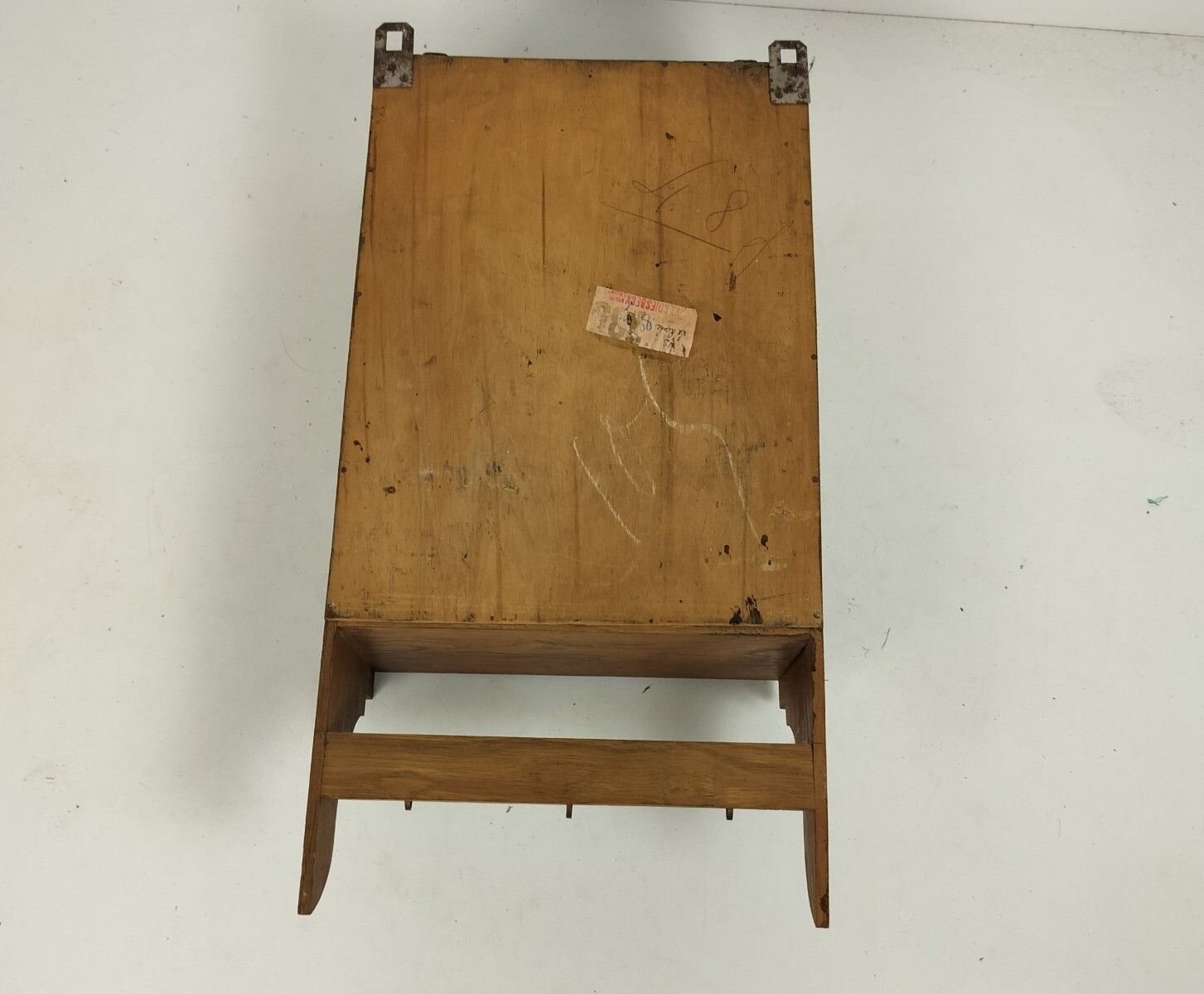 Antique Medicine Apothecary, Pharmacy, Cabinet, Beveled Glass,  Hooks Pediment O photo 283.0