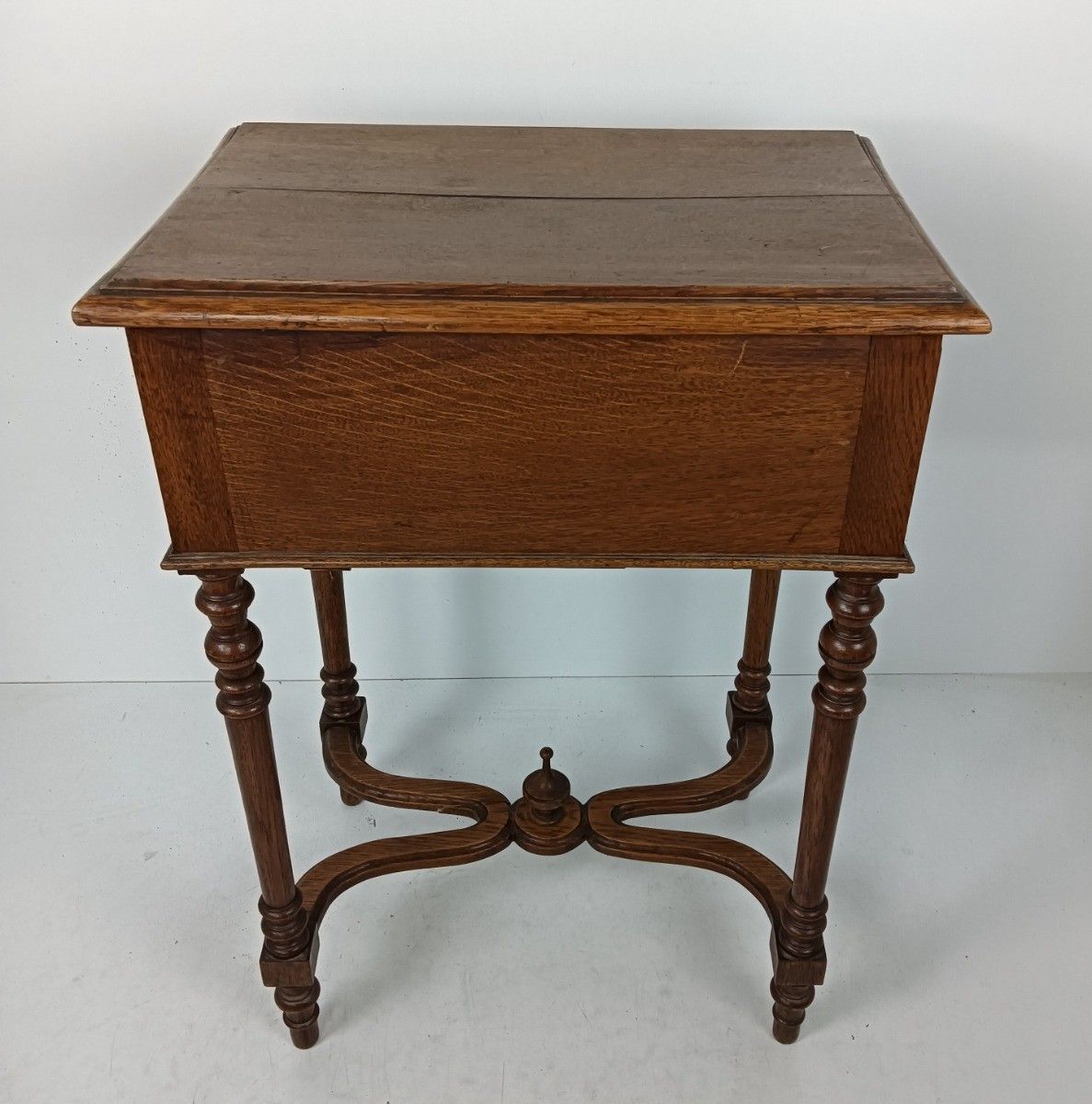 photo vinterior Antique  Sewing Quilting Box Table Cabinet  Extremely Rare Wow Carved Wood