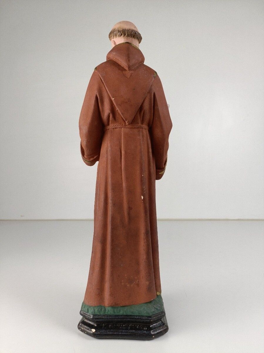 St Anthony Padua Of Lisbon Infant Child Plaster Statue Franciscan Neo Gothic Ant photo 223.0