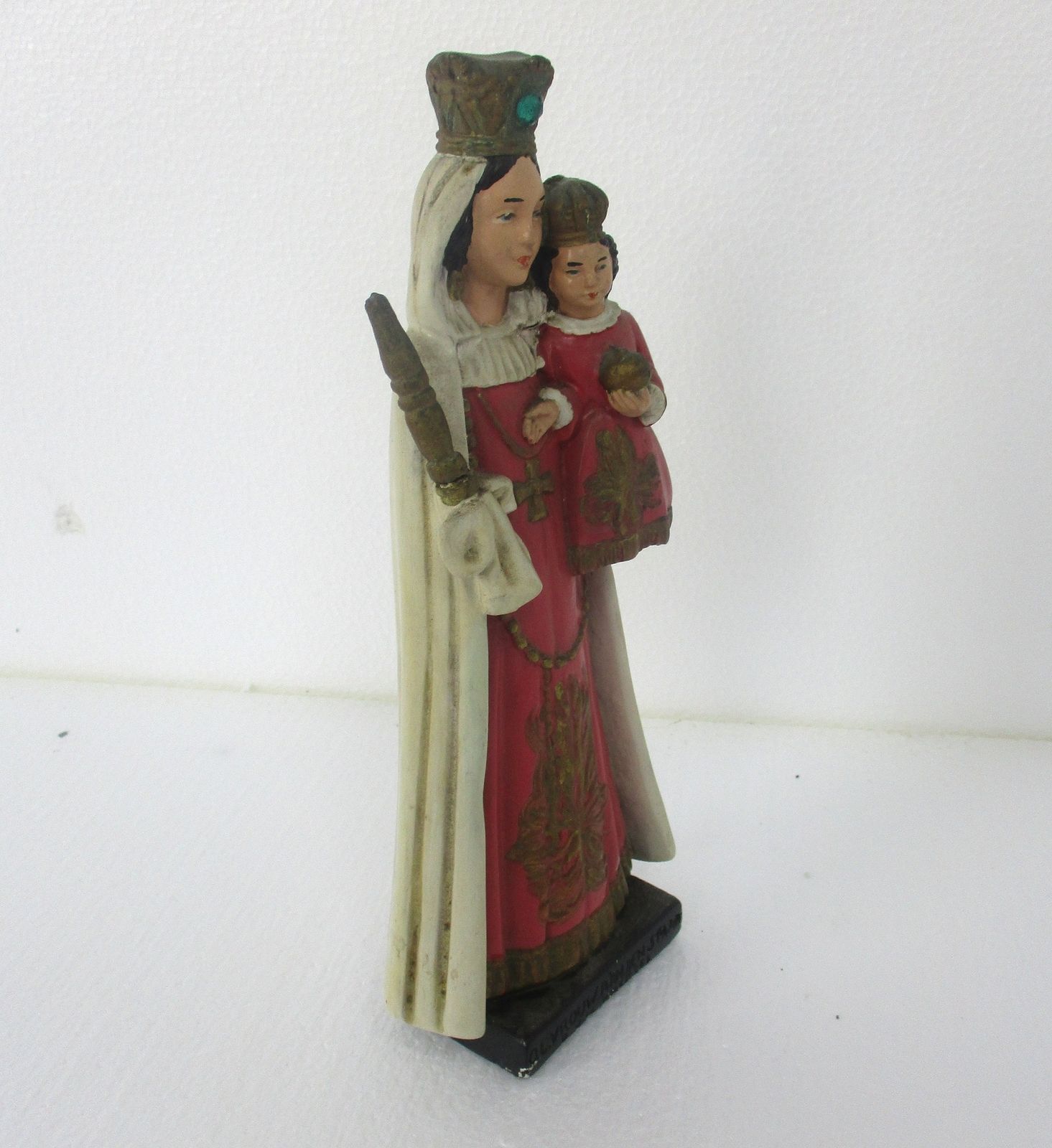 Art Deco Our Lady At Den Staak Koersel  Belgian Statue Plaster Htf Collector Vir photo Art