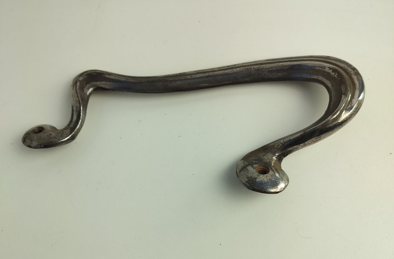 Large Art Nouveau  Antique Iron Door Pull Push Handle Reclaimed Architectural photo Home Fixtures