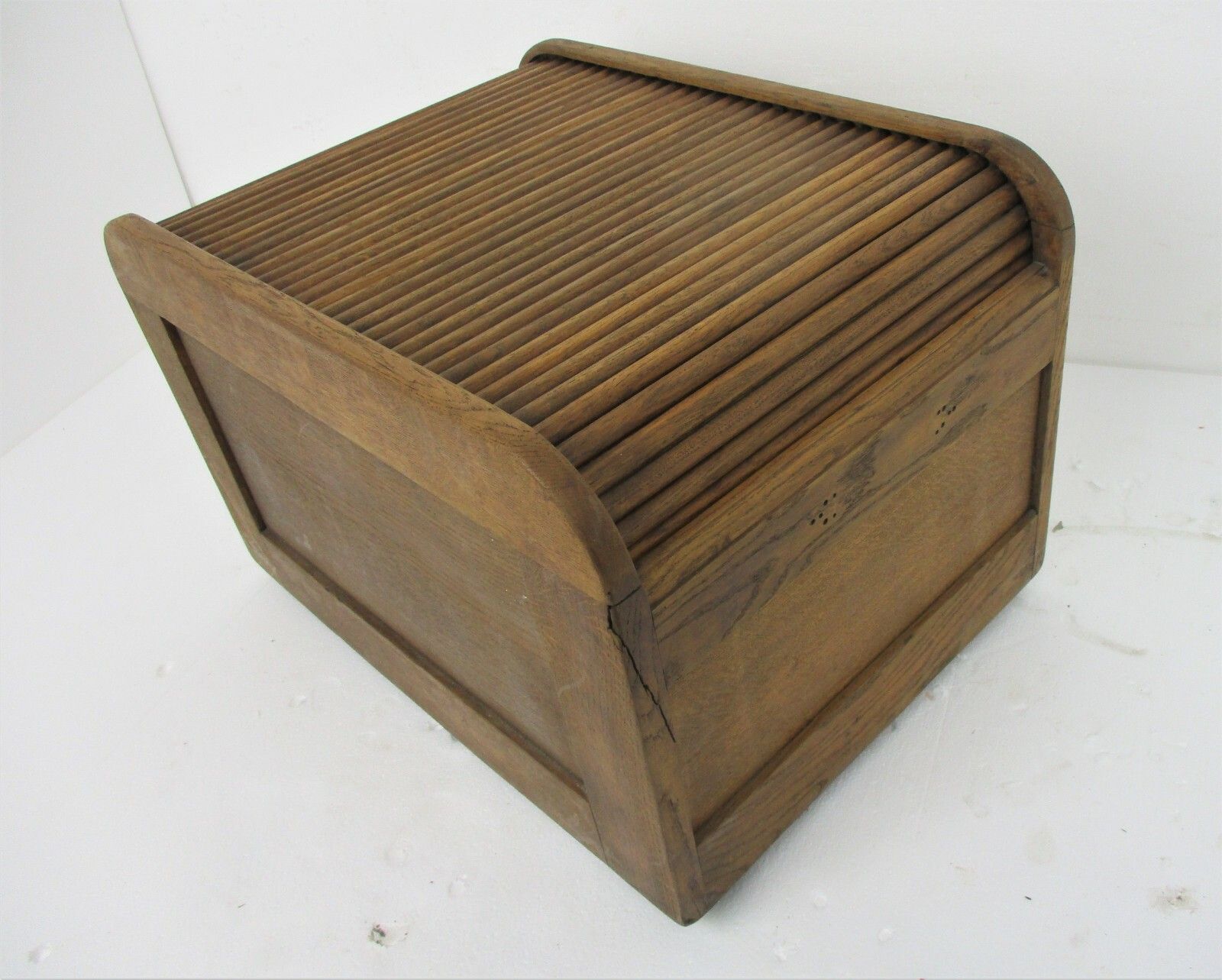 Mid Century Modern Filing Cabinet Tambour Sliding Door Wheels Extremely Rare Wow photo buy