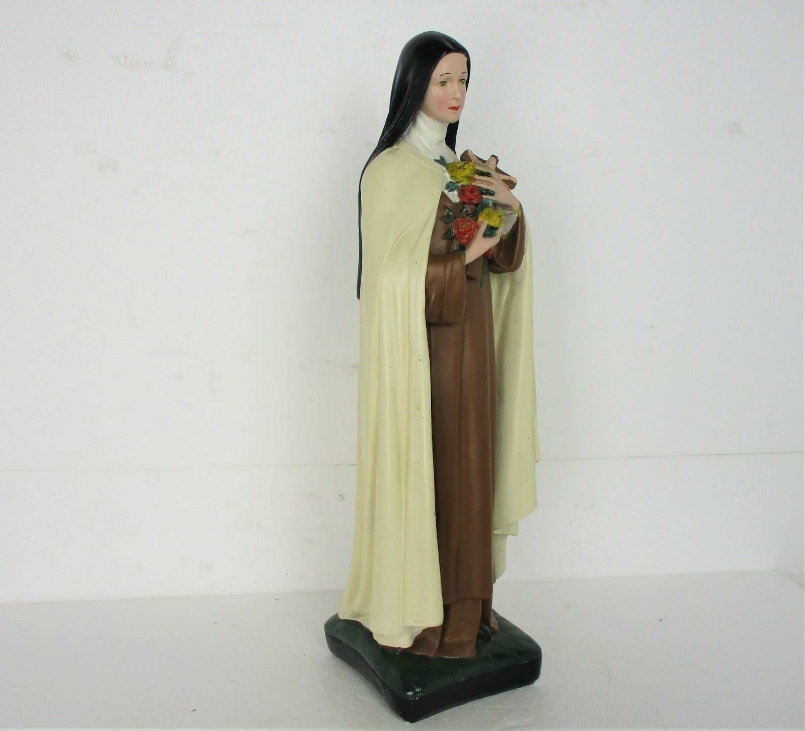 Statue Plaster St Therese Lisieux Little Flower Of Jesus Chapel Church 24.80" photo Art