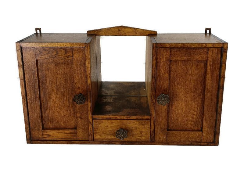 Double Door Art Deco Medicine Cabinet Antique Apothecary Bathroom Kitchen